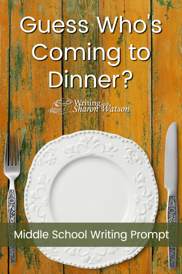 Learn about all the people who came to Sarah Smiley's house for dinner when her husband was deployed then write an essay or poem about who you might ask over for dinner. #homeschool #homeschooling #writingprompts #middleschool #homeschoolwriting