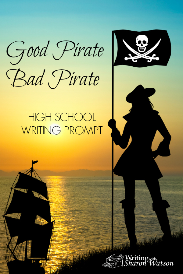 When Jim Hawkins first meets Long John Silver in Treasure Island, the pirate seems kind and lively. Describe the pirate as Jim came to know him later using a paragraph from the text and this writing prompt for high school students. #homeschool #writingprompts #homeschoolwriting #highschool